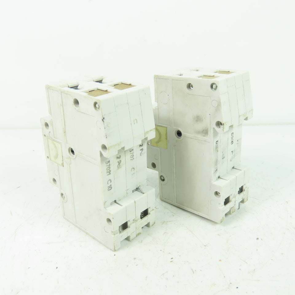 Siemens 5SX2 5SX22 C10 400V 10A Circuit Breaker Lot Of 2