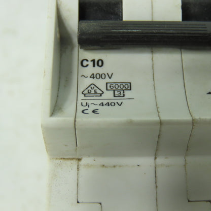 Siemens 5SX2 5SX22 C10 400V 10A Circuit Breaker Lot Of 2