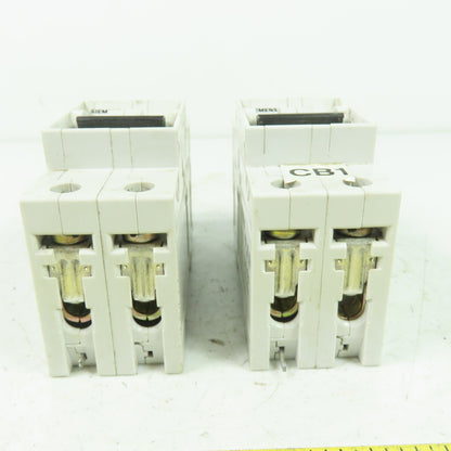 Siemens 5SX2 5SX22 C10 400V 10A Circuit Breaker Lot Of 2
