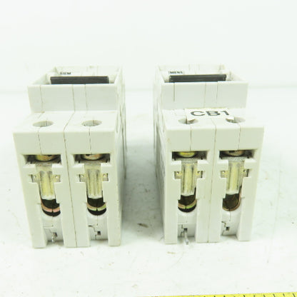 Siemens 5SX2 5SX22 C10 400V 10A Circuit Breaker Lot Of 2