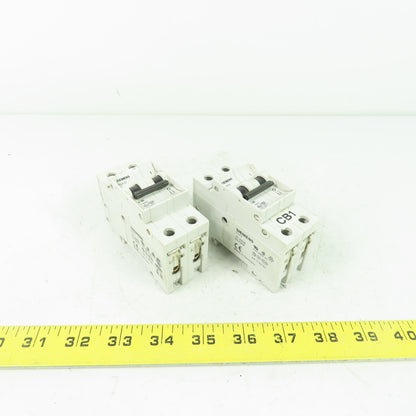 Siemens 5SX2 5SX22 C10 400V 10A Circuit Breaker Lot Of 2