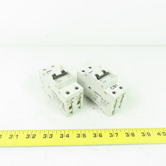 Siemens 5SX2 5SX22 C10 400V 10A Circuit Breaker Lot Of 2