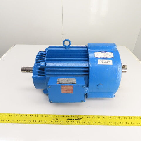 U.S Electrical Type A DP 10HP Motor 1730RPM 230/460V 3PH 215T Frame (Worn Shaft)