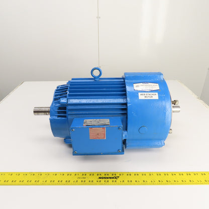 U.S Electrical Type A DP 10HP Motor 1730RPM 230/460V 3PH 215T Frame (Worn Shaft)