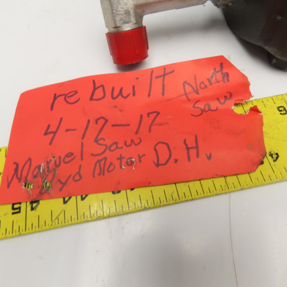 Parker M2B 90249-0-3 Hydraulic Motor 2 Bolt Flange 3/4" NPT 22mm Spline Shaft