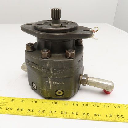 Parker M2B 90249-0-3 Hydraulic Motor 2 Bolt Flange 3/4" NPT 22mm Spline Shaft