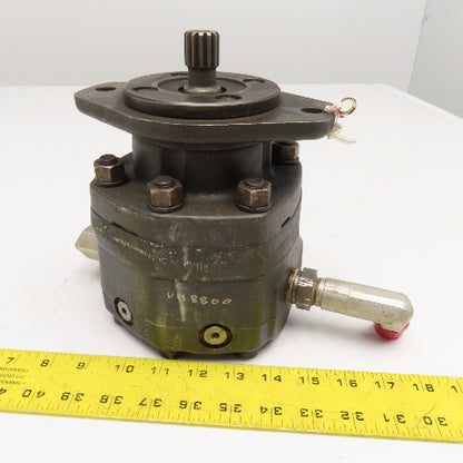 Parker M2B 90249-0-3 Hydraulic Motor 2 Bolt Flange 3/4" NPT 22mm Spline Shaft