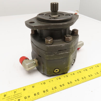 Parker M2B 90249-0-3 Hydraulic Motor 2 Bolt Flange 3/4" NPT 22mm Spline Shaft