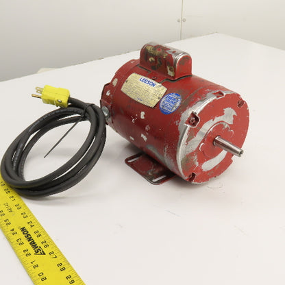 Leeson M6C17NB6B 1/3HP AC Electric Motor 1725RPM 115/208-230V 1PH E56 Frame