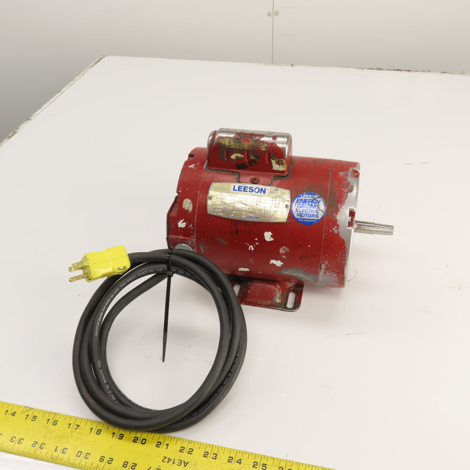 Leeson M6C17NB6B 1/3HP AC Electric Motor 1725RPM 115/208-230V 1PH E56 Frame