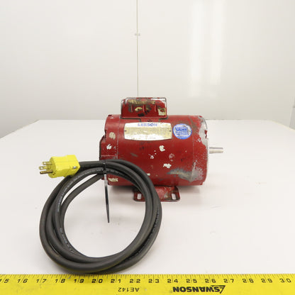 Leeson M6C17NB6B 1/3HP AC Electric Motor 1725RPM 115/208-230V 1PH E56 Frame