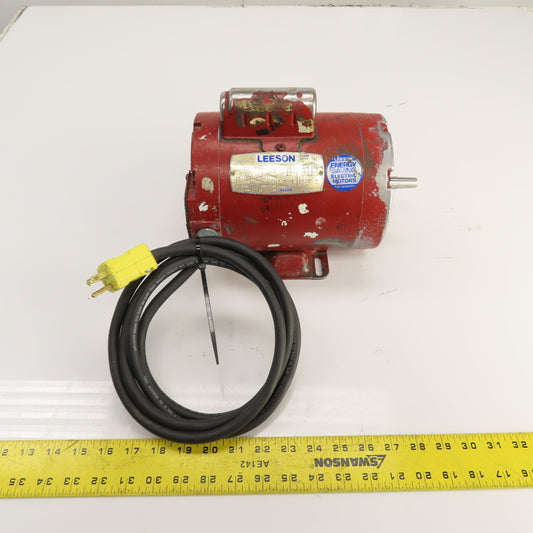Leeson M6C17NB6B 1/3HP AC Electric Motor 1725RPM 115/208-230V 1PH E56 Frame