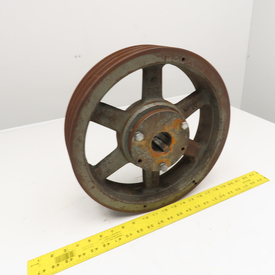 Browning 3C140R 14.4" 3 Groove C Belt Section V-Belt Pulley Split Taper Bushed