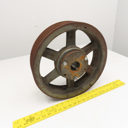 Browning 3C140R 14.4" 3 Groove C Belt Section V-Belt Pulley Split Taper Bushed