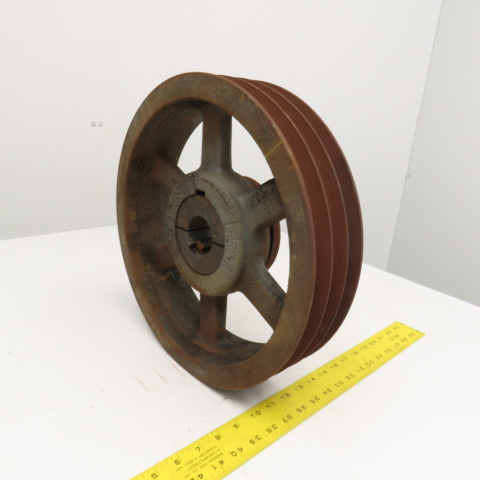 Browning 3C140R 14.4" 3 Groove C Belt Section V-Belt Pulley Split Taper Bushed