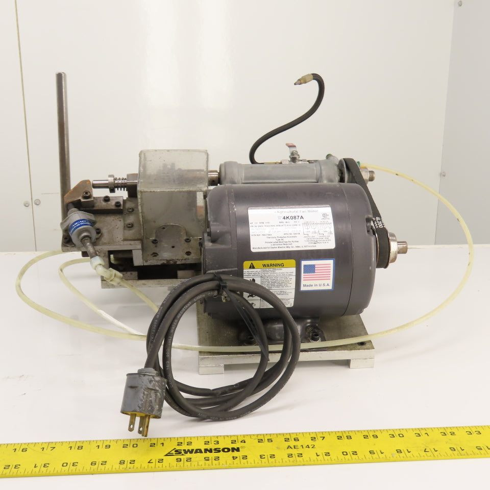 Custom Made 1/3HP #4  Key Cross Slot Mill 115/230V 1PH W/ Air Clamp & Blow-off