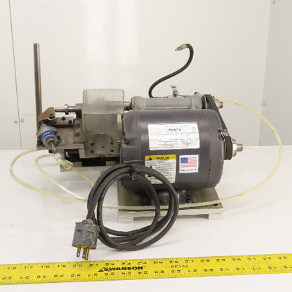 Custom Made 1/3HP #4  Key Cross Slot Mill 115/230V 1PH W/ Air Clamp & Blow-off