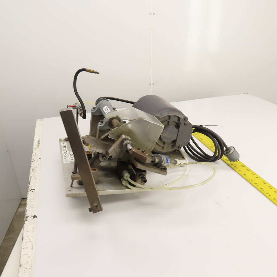 Custom Made 1/3HP #4  Key Cross Slot Mill 115/230V 1PH W/ Air Clamp & Blow-off