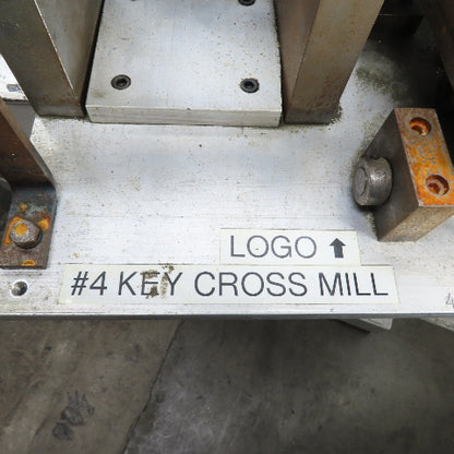 Custom Made 1/3HP #4  Key Cross Slot Mill 115/230V 1PH W/ Air Clamp & Blow-off