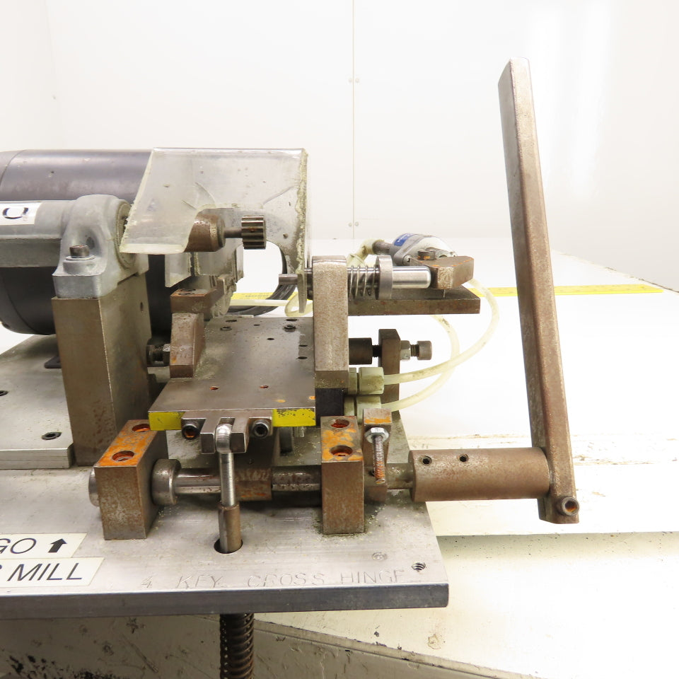 Custom Made 1/3HP #4  Key Cross Slot Mill 115/230V 1PH W/ Air Clamp & Blow-off