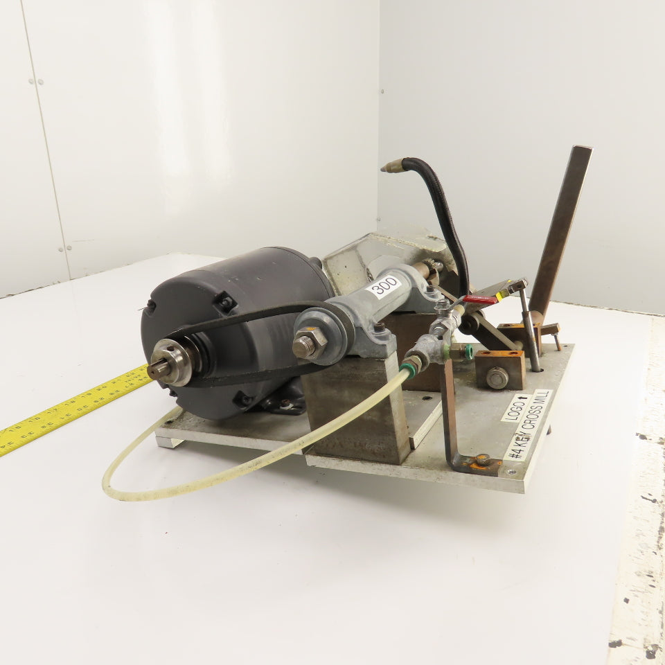 Custom Made 1/3HP #4  Key Cross Slot Mill 115/230V 1PH W/ Air Clamp & Blow-off