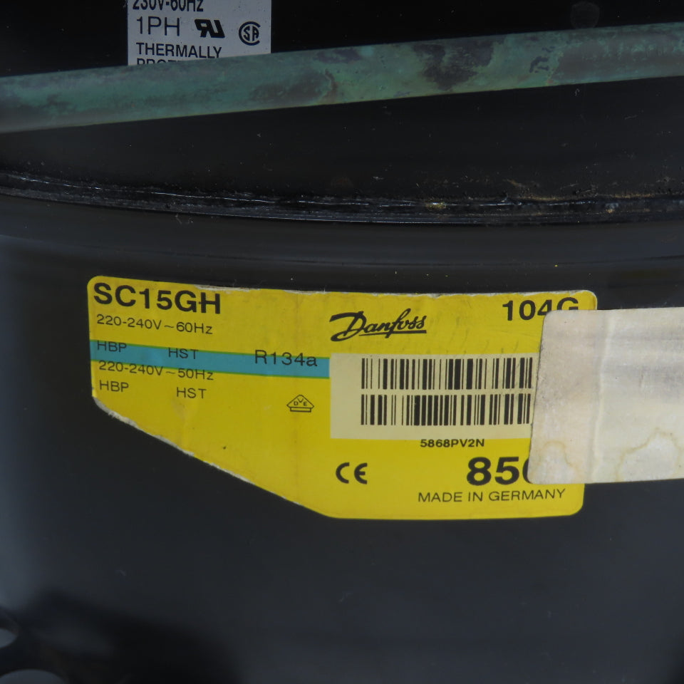 Danfoss SC15GH Reciprocating Compressor 220-240V 50/60Hz 1Ph