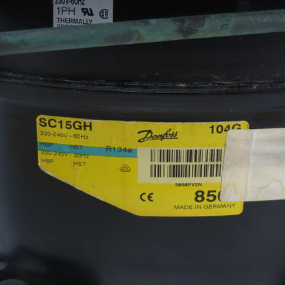 Danfoss SC15GH Reciprocating Compressor 220-240V 50/60Hz 1Ph