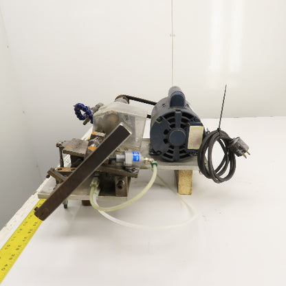 Custom Made 1/2HP #8-12 Key Cross Slot Mill 115/230V 1PH W/ Air Clamp & Blow-off