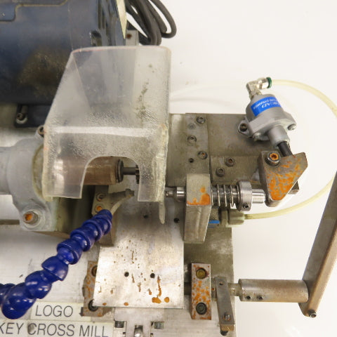 Custom Made 1/2HP #8-12 Key Cross Slot Mill 115/230V 1PH W/ Air Clamp & Blow-off