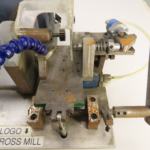 Custom Made 1/2HP #8-12 Key Cross Slot Mill 115/230V 1PH W/ Air Clamp & Blow-off