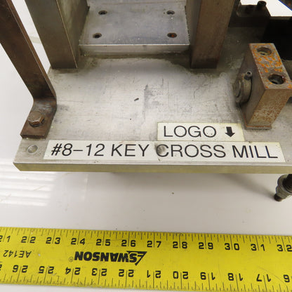 Custom Made 1/2HP #8-12 Key Cross Slot Mill 115/230V 1PH W/ Air Clamp & Blow-off