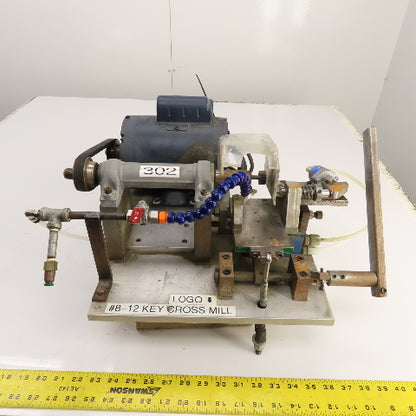 Custom Made 1/2HP #8-12 Key Cross Slot Mill 115/230V 1PH W/ Air Clamp & Blow-off