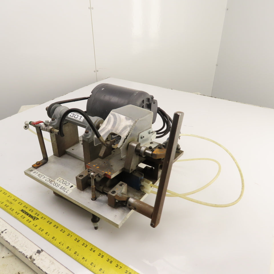Custom Made 1/3HP #1 Key Cross Slot Mill 115/230V 1PH W/ Air Clamp & Blow-off