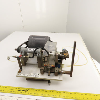 Custom Made 1/3HP #1 Key Cross Slot Mill 115/230V 1PH W/ Air Clamp & Blow-off
