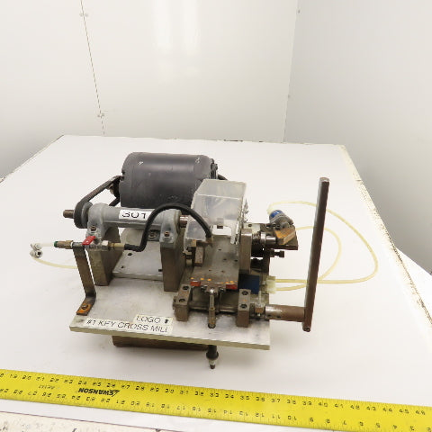 Custom Made 1/3HP #1 Key Cross Slot Mill 115/230V 1PH W/ Air Clamp & Blow-off