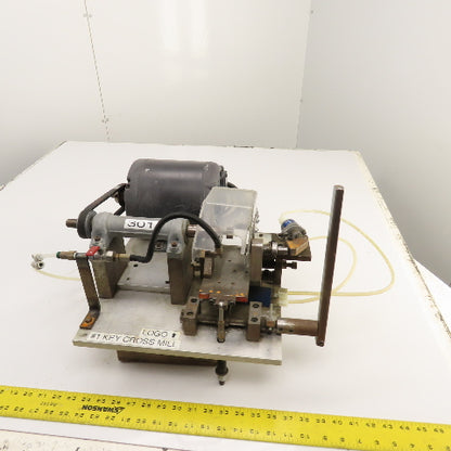 Custom Made 1/3HP #1 Key Cross Slot Mill 115/230V 1PH W/ Air Clamp & Blow-off