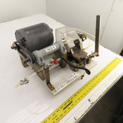 Custom Made 1/3HP #1 Key Cross Slot Mill 115/230V 1PH W/ Air Clamp & Blow-off