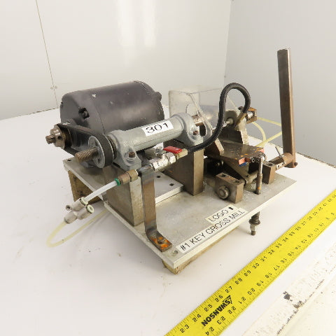 Custom Made 1/3HP #1 Key Cross Slot Mill 115/230V 1PH W/ Air Clamp & Blow-off
