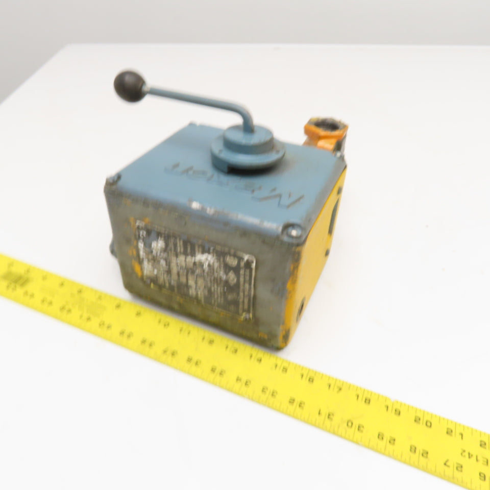 Maxon 115V Manual Shut Off Valve Nat LP Gas Light Oil 1" NPT