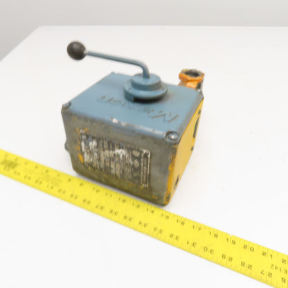 Maxon 115V Manual Shut Off Valve Nat LP Gas Light Oil 1" NPT