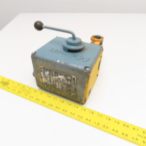 Maxon 115V Manual Shut Off Valve Nat LP Gas Light Oil 1" NPT