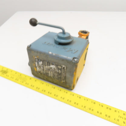 Maxon 115V Manual Shut Off Valve Nat LP Gas Light Oil 1" NPT