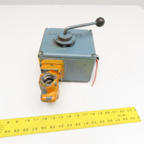 Maxon 115V Manual Shut Off Valve Nat LP Gas Light Oil 1" NPT