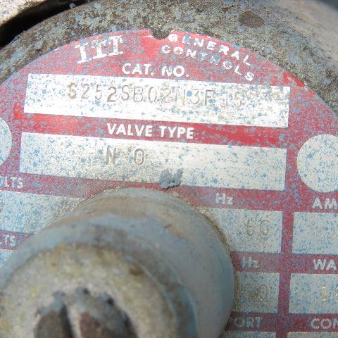 ITT S252SB02N3FJ5 110/120V 1" NPT N.O. Gas Valve 25PSI