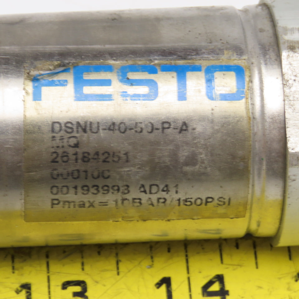 Festo DSNU-40-50-P-A-MQ 40mm Bore 50mm Stroke Double Acting Air Cylinder