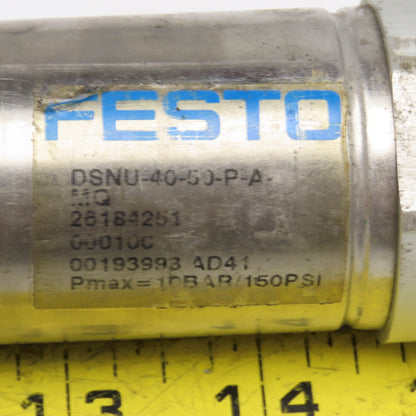 Festo DSNU-40-50-P-A-MQ 40mm Bore 50mm Stroke Double Acting Air Cylinder