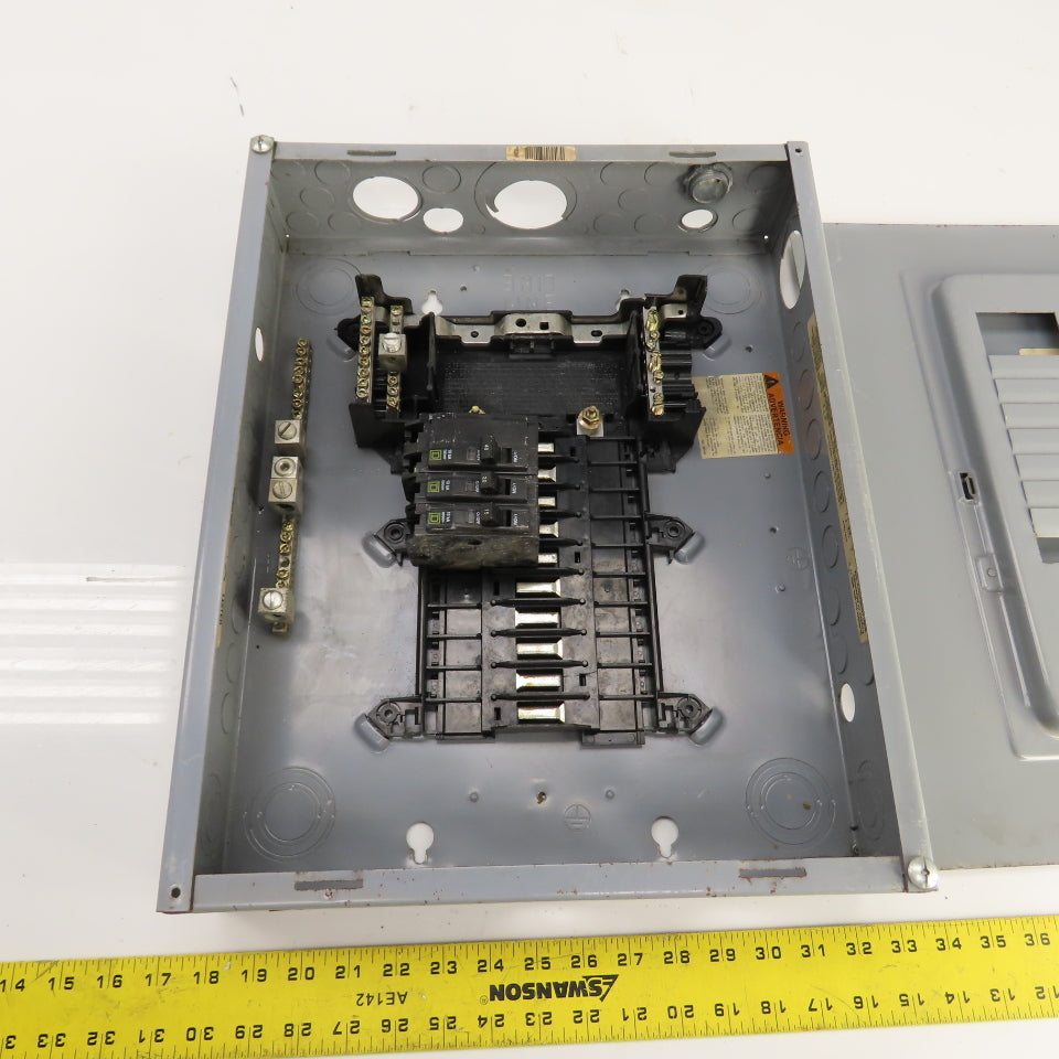 Square D BX18B/K Type QO 125A 20 Circuit Load Center Box 1PH 3 Breakers 240V Max