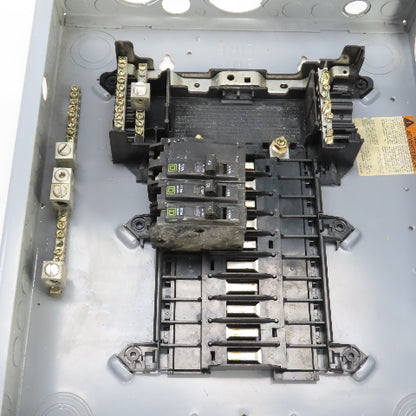 Square D BX18B/K Type QO 125A 20 Circuit Load Center Box 1PH 3 Breakers 240V Max