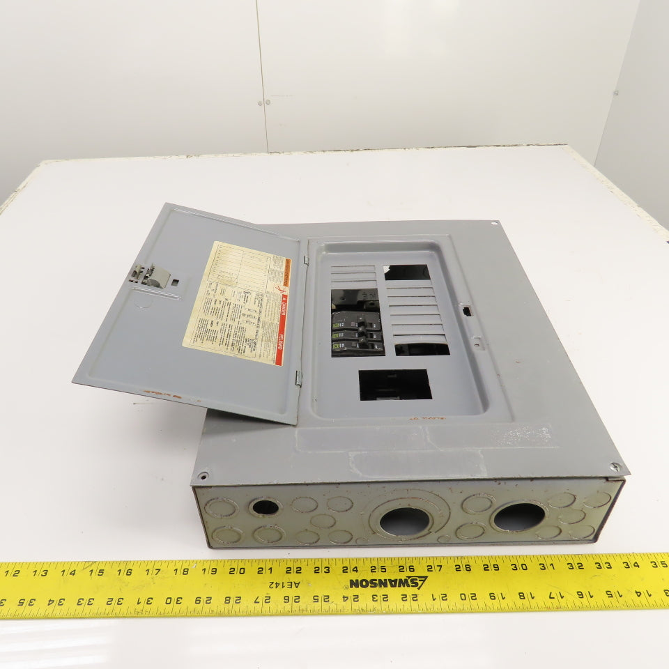 Square D BX18B/K Type QO 125A 20 Circuit Load Center Box 1PH 3 Breakers 240V Max