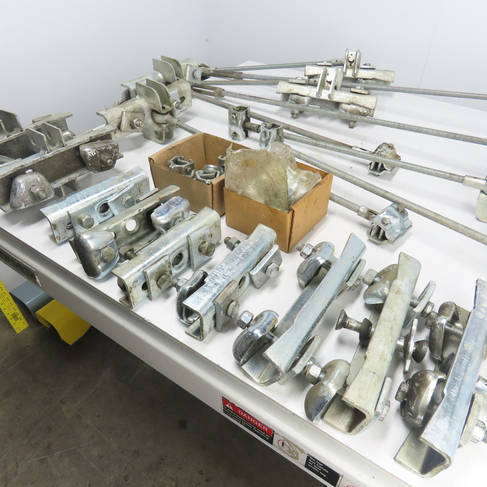 24" - 36" Adjustable Demag Suspension Rail Hanger Bar Assorted Lot